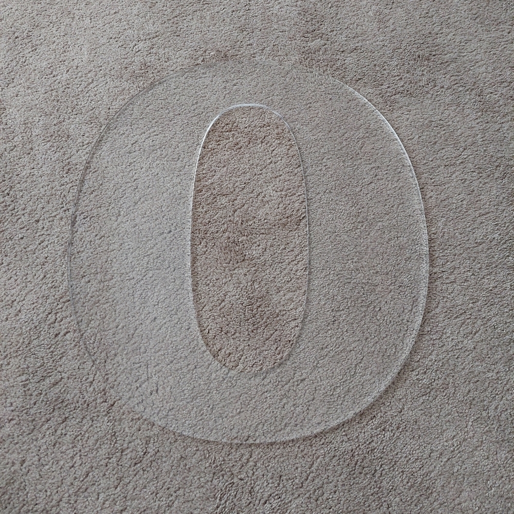 Guest Book Alternative 22inch Acrylic Letter "O"